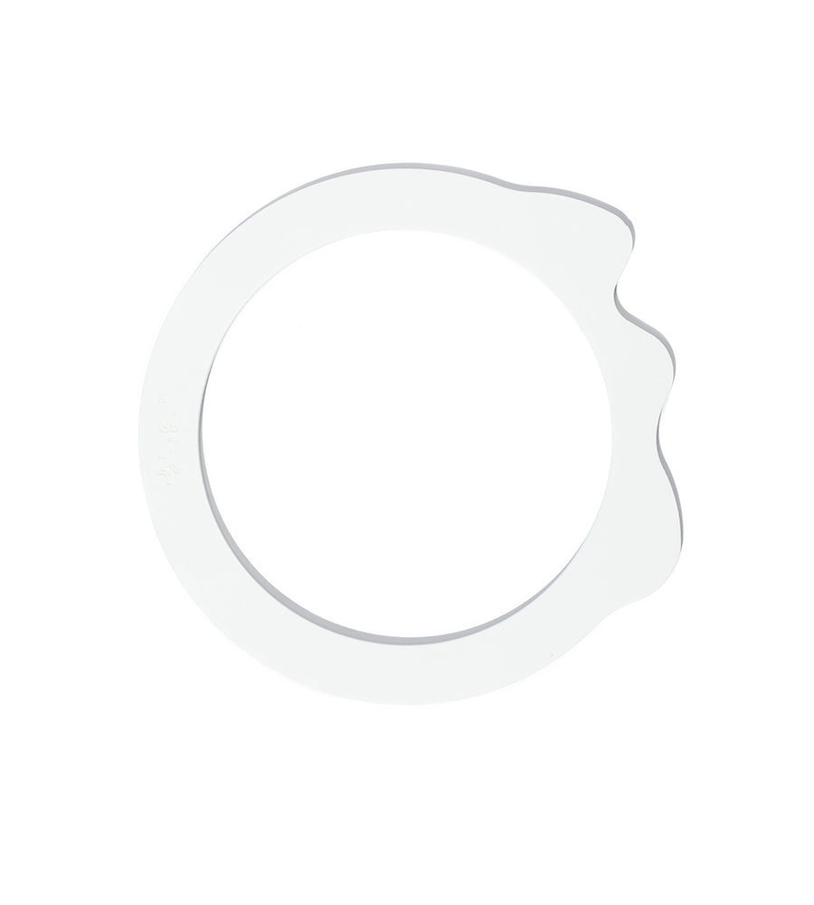 Bracelet acrylic circle white
