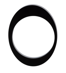 Bracelet acrylick black oval simetric