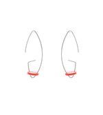 Acrylic silver earring flat circule simple